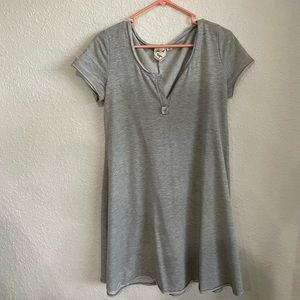 WHITE CROW | grey skater dress